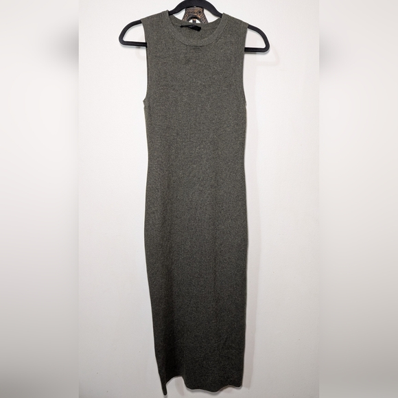 Jenni Kayne Dresses & Skirts - Jenni Kayne Sweater Dress Green Cotton Cashmere Maxi Sleeveless Women's Size S